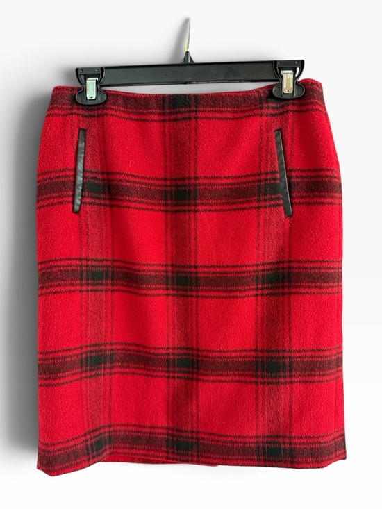 Talbots Dresses & Skirts - Talbots Red and Black Plaid Pencil Skirt size 4P